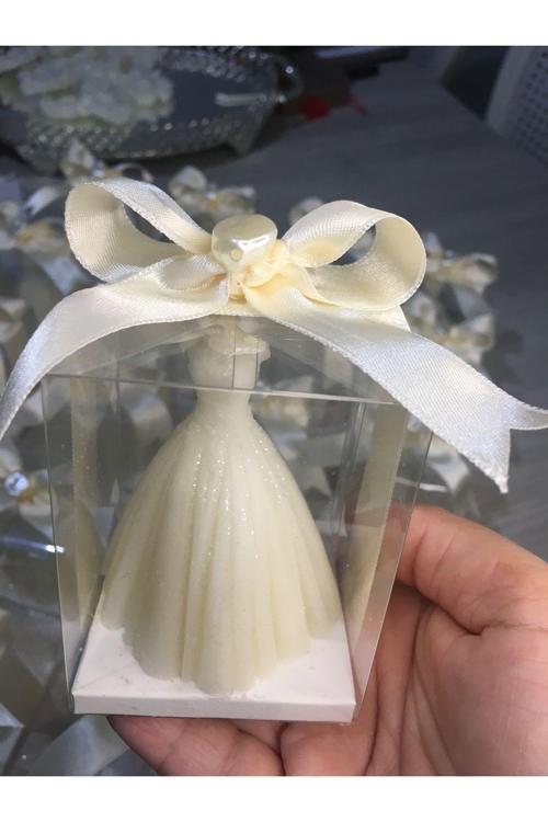 Prenses Gelin Kutulu Hediyelik Mum 20 Adet Düğün,Nişan,Söz,Nikah,Kına Hediyesi,Doğumgünü,Bebekmevlüd