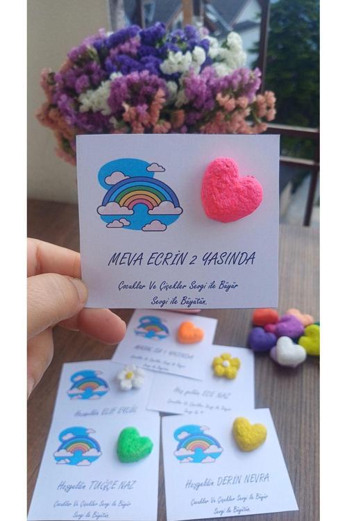 Tohumlu Kart 15 Adet Kalp,Papatya,Doğum Günü,Düğün,Mevlut,Nikah,Kına,Mezuniyet,Söz