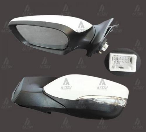 Ayna Dış Dikiz Elantra 2011-2016 Elektrikli Sinyalli Sol (1 Adet) (Oem No: 87610-3X170)