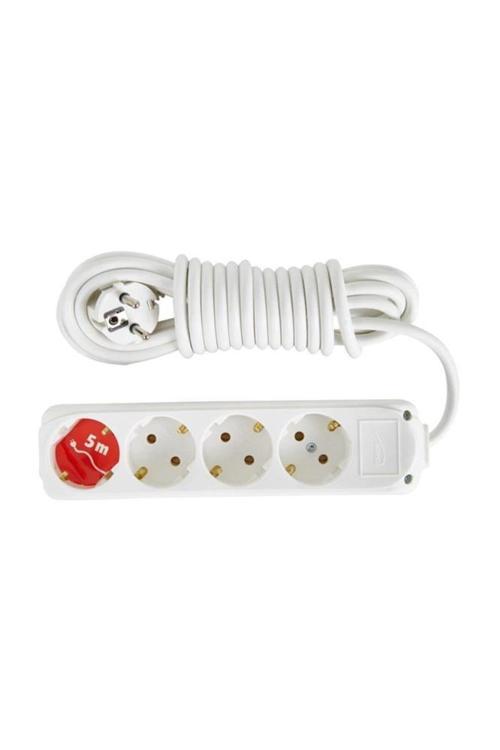 4lü 5mt Topraklı Priz