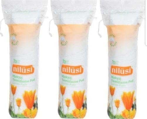 Nilüsi Makyaj Temizleme Pedi - Disk Pamuk 70 Li X 3 Paket