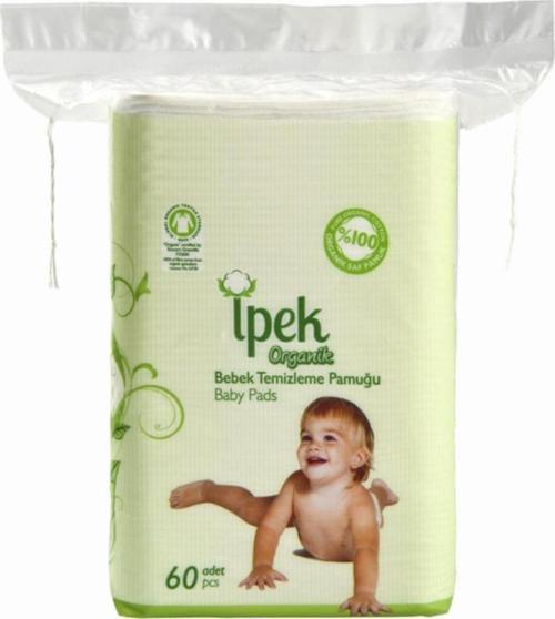 Organik Bebek Temizleme Pamuğu - 60 Adetli - Pamuk