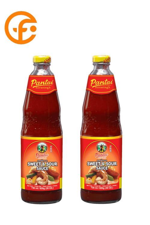 Sweet & Sour Sos 2’Li Paket | 2 X 730 Ml | Tatlı Ekşi Tay Sosu | Vegan Uyumlu