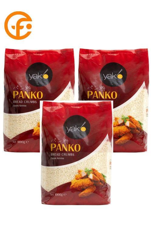 Panko Ekmek Kırıntısı 1 Kg | Japon Tarzı Kızartma Harcı – Ultra Kıtır Kaplama (3 Adet) 1Kgx3