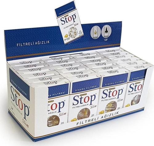 STOP & Stop Slim Filtreli Ağızlık Ince Sigara Filtresi 25'li X 24 Paket