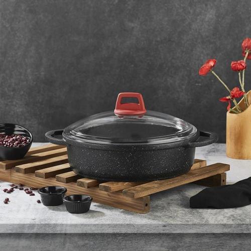 Basık 26 Cm Elit Döküm Tencere