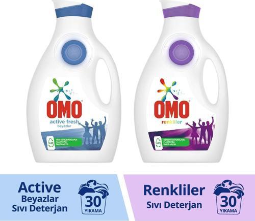 Sıvı Deterjan Active Fresh 1950 ml + Color 1950 ml