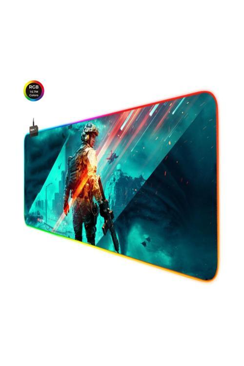 Rgb Gaming Mousepad Rgb Oyuncu Mousepad 90X40 Xxl Rgb Oyuncu Mousepad Kaymaz Taban 4Mm