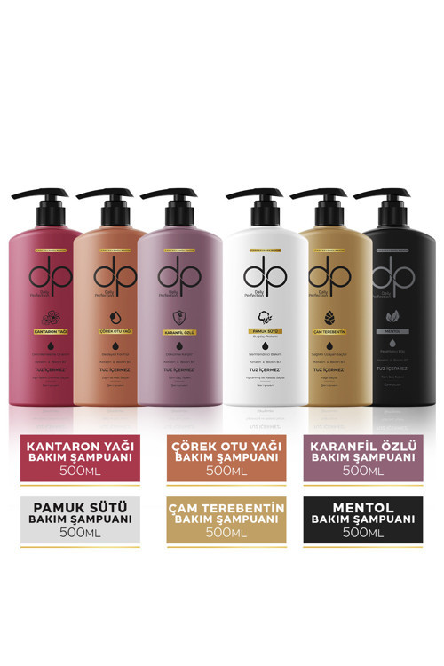 DP 6 Çeşit Şampuan Seti 500ml