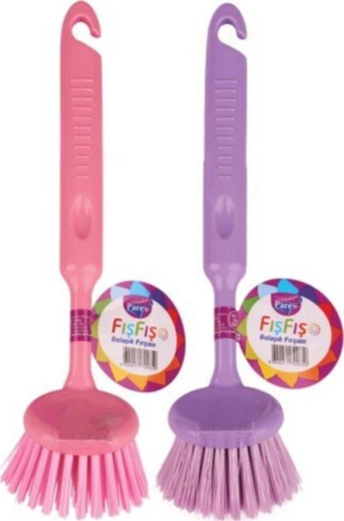 Pembe Fışfış Bulaşık Fırçası 2' li