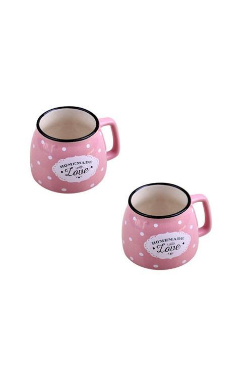 2 Kişilik Seramik Çay Kahve Fincanı