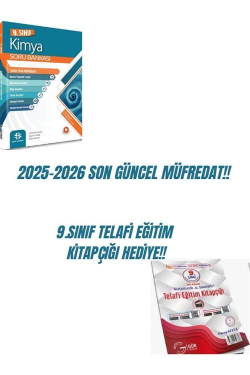BİLGİ SARMAL 9 KİMYA SORU BANKASI 2025-26+9.SINIF TELAFİ EĞİTİM KİTAPÇIĞI HEDİYE!!