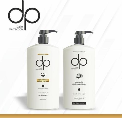 Dp, 1 Adet Pamuk Sütü Buğday Proteini Şampuan 500 Ml 1 Adet Saç Kremi Hindistan Cevizi(500 Ml) Set