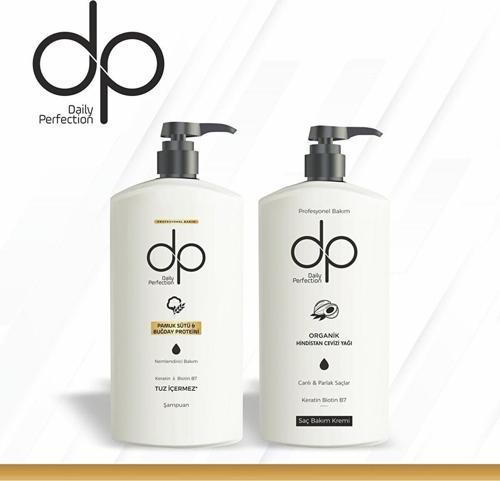 Pamuk sütü & buğday proteini Şampuan500ml+ Hindistan ceviziyağı Keratin biotin Saç Bakım kremi 500ml