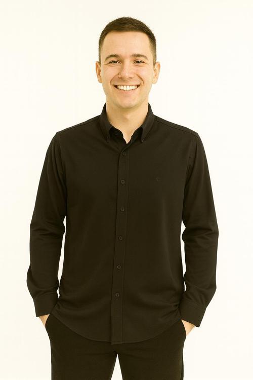 Erkek Pamuklu Slim Fit Uzun Kol Gömlek 7372