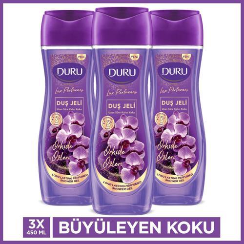 Lux Perfumes Orkide Duş Jeli 3x450Ml