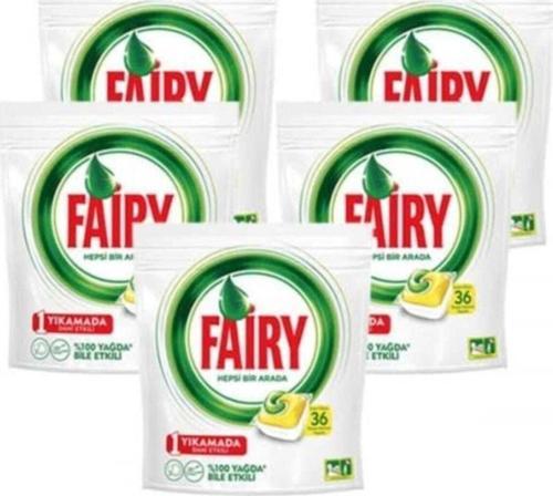 Hepsi Bir Arada Limon 36 Yıkama Makine Kapsülü X5