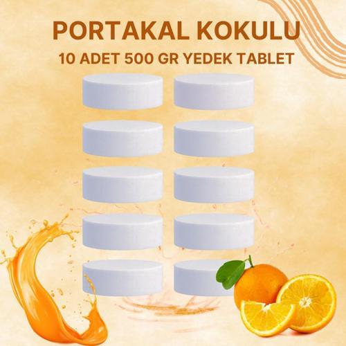 5 Adet 2x500 gr Nem Alıcı Rutubet Ve Küf Önleyici Yedek Tablet Portakal