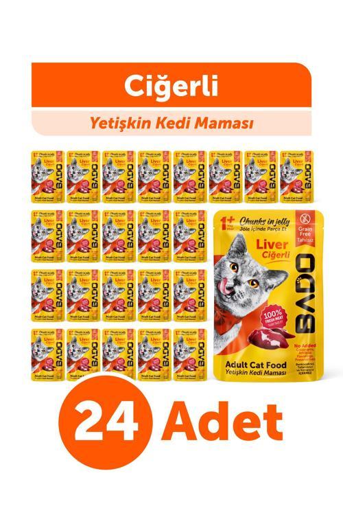 Yetişkin Yaş Kedi Maması Ciğerli 85Gr 24'lü