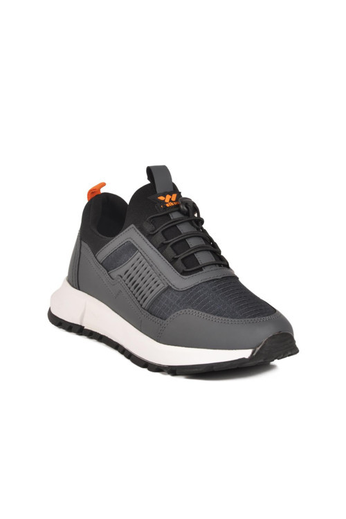 Nans 6006 G Füme Fileli Kilit Bağcıklı Unisex Spor Ayakkabı