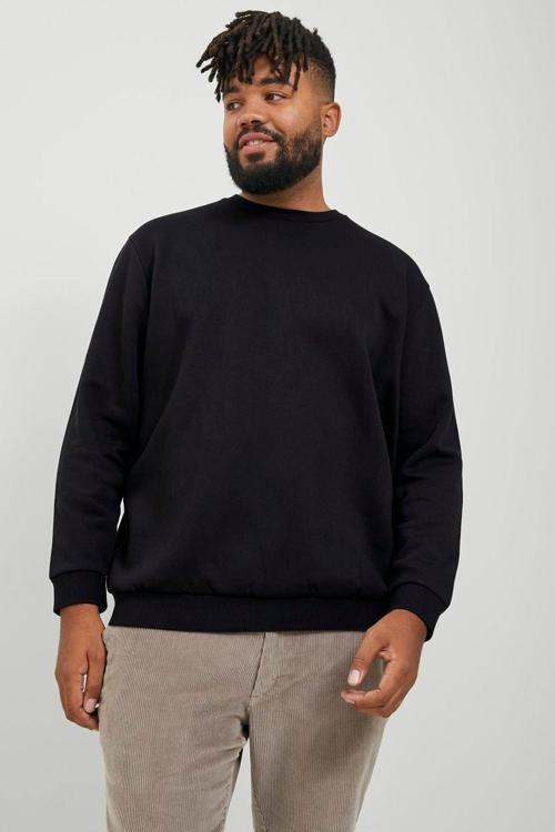 Büyük Beden Bisiklet Yaka Sweatshirt - Bradley