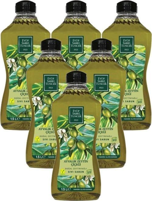 Ayvalık Zeytin Çiçeği 1,5lt Sıvı Sabun Doğal Zeytinyağlı - 6 Adet