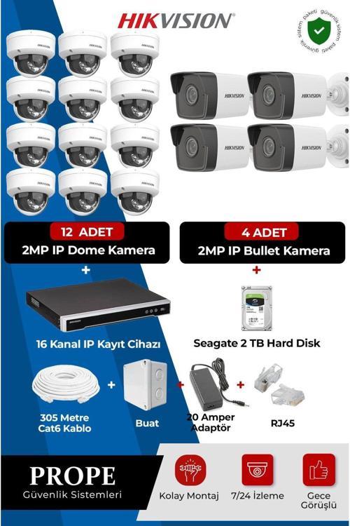 16 Kameralı Full Sistem Paketi