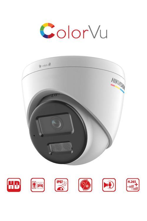 2 Mp Colorvu & Smart Hybrid Light Dome Network Kamera (Dahili Mikrofon)
