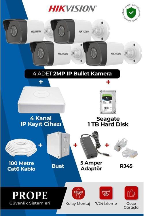 4 Kameralı Bullet Full Sistem Paketi