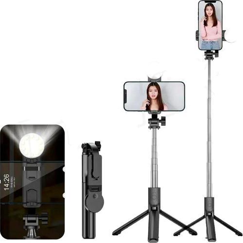 Akıllı Telefonlar İçin Tripod Kendinden Işıklı Ultra Hafif 360 Derece Dönebilen Başlık Üç Ayak G4