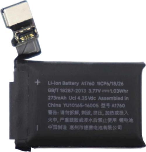 Apple Smart Watch Uyumlu A1760 S2 38mm 3.77v 273 Mah Akıllı Saat Pili Batarya