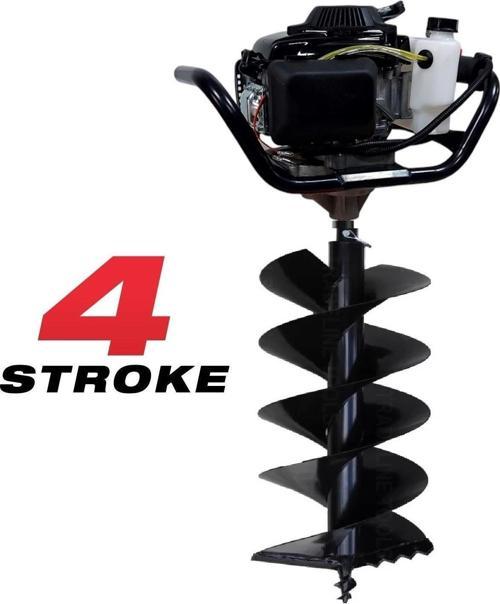 EA144P Çift Helezonlu 4 Zamanlı Toprak Burgu Makinası 400 mm 4 Hp