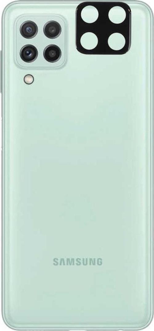 Samsung Galaxy A22 4g Ile Uyumlu 3d Kamera Lens Koruma Z-panoply Tam Kaplayan Kamera Koruma Siyah
