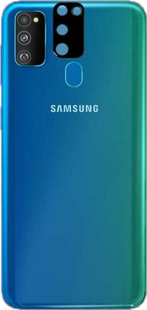 Samsung Galaxy M30s Ile Uyumlu 3d Kamera Lens Koruma Z-panoply Tam Kaplayan Kamera Koruma Siyah