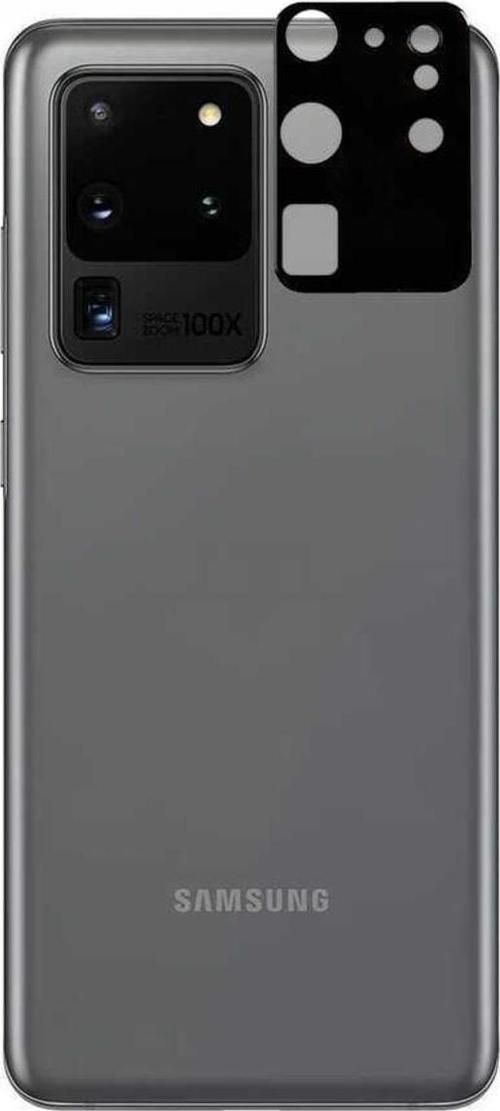 Samsung Galaxy S20 Ultra Ile Uyumlu 3d Kamera Lens Koruma Z-panoply Tam Kaplayan Kamera Koruma Siyah