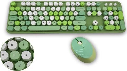 Kablosuz Klavye Ve Mouse Fare Set 104 Tuşlu Pc Notebook Uyumlu 136mm X 445mm Zr513