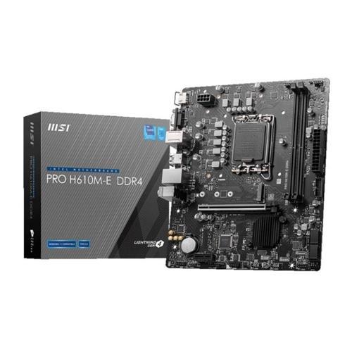 PRO H610M-E DDR4 3200MHZ 1XVGA 1XHDMI 1XM.2 USB 3.2 MATX 1700P (12. / 13. VE 14. NESİL İŞLEMCİ UYUMLU)
