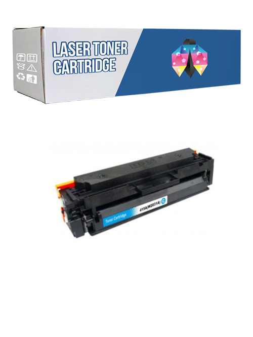 Safir Toner Hp 415A-W2031A LaserJet Enterprise M455dn Mavi 2.400 Syf  Çipsiz Muadil  Toner