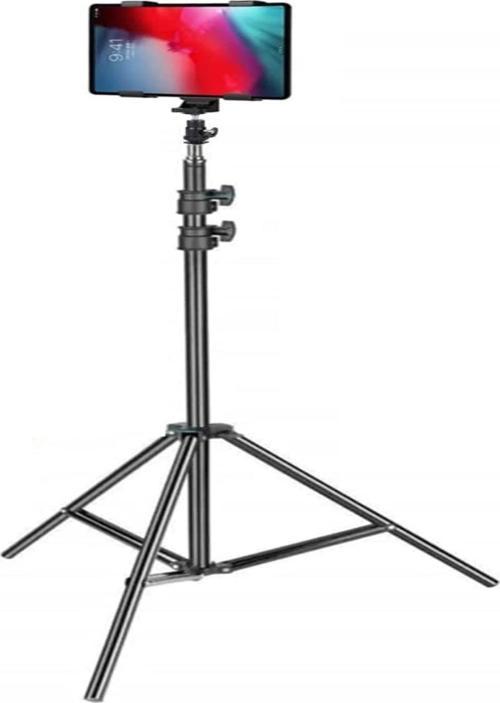 Tablet Tripodu 7-10,1inch Tabletler Ile Uyumlu 90° Açılı 50cm-200cm Youtuber Tripod Ayağı