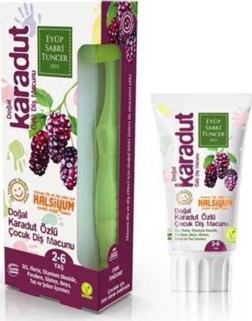 Doğal Karadut Özlü Çocuk Diş Macunu 60 Ml
