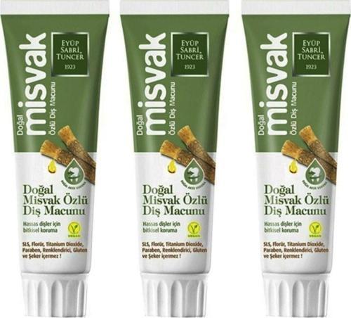 Doğal Misvak Özlü Diş Macunu 75 Ml 3 Adet