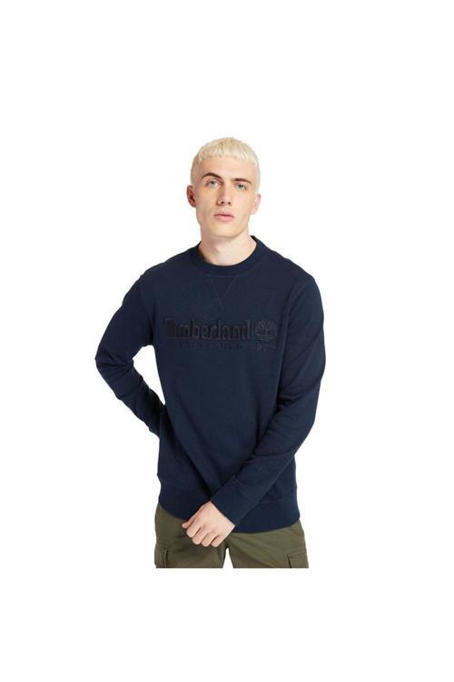 Establıshed 1973 Embroidered Logo Crew N Erkek Lacivert Sweatshirt Tb0A2Feq4331