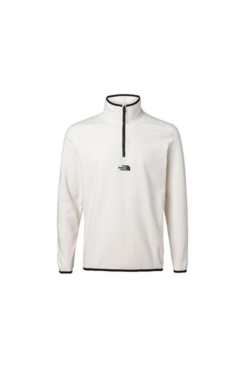 M Glacier 1/4 Zip Erkek Polar Sweatshirt Nf0A83I355W1 Beyaz