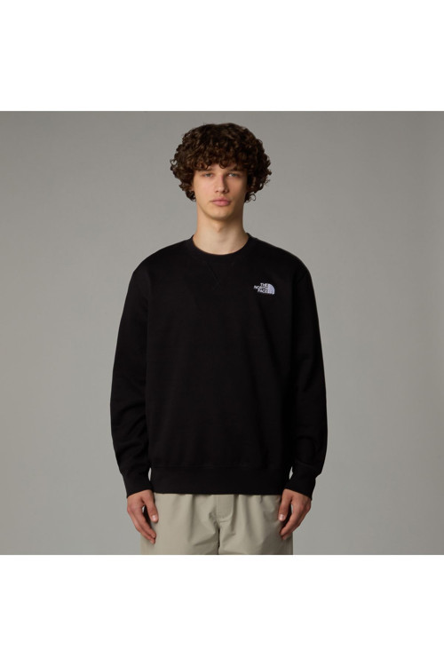 M Essentıal Relaxed Crew Erkek Siyah Sweatshirt Nf0A89Etjk31