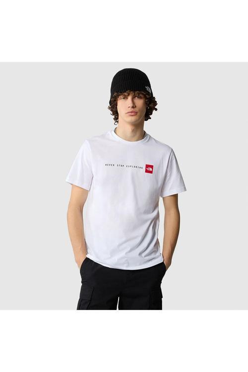 M Ss Never Stop Explorıng Tee Erkek Beyaz Tshirt Nf0A87Nsfn41