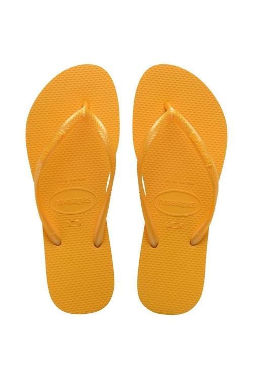 Kadın Slim Parmak Arası Sarı Terlik