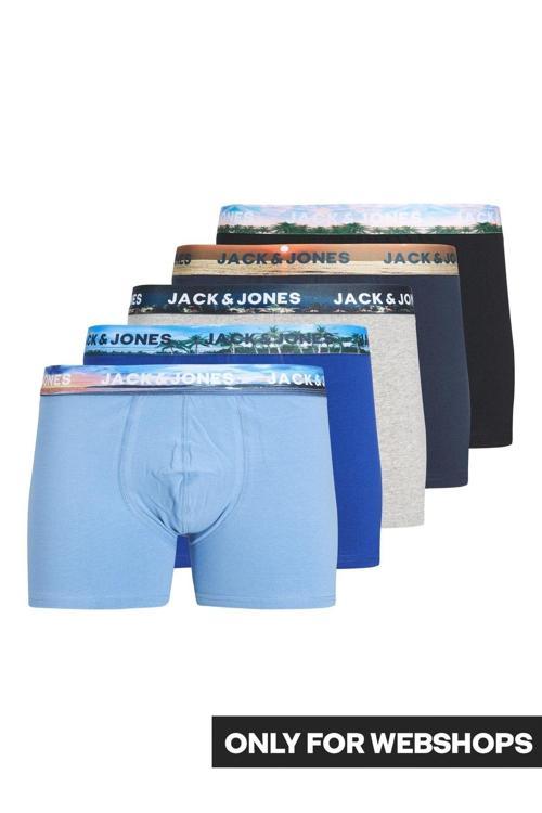 Jack Jones Waco Trunks 5 Pack Erkek Siyah Boxer 12233491-02