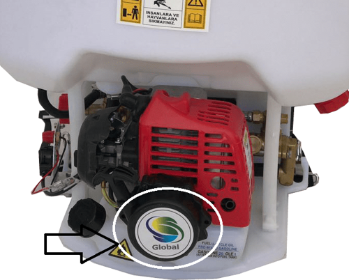 Global FT 900 - Gardenjoy Pülverizator İlaçlama Starter Kapak