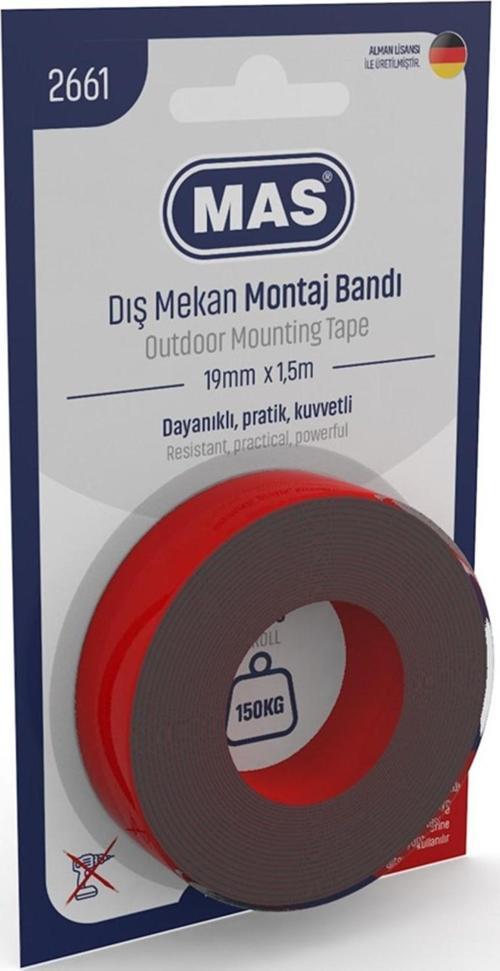 Montaj Bandı Dış Mekan Güçlü 19Mm X 1,5M 2661