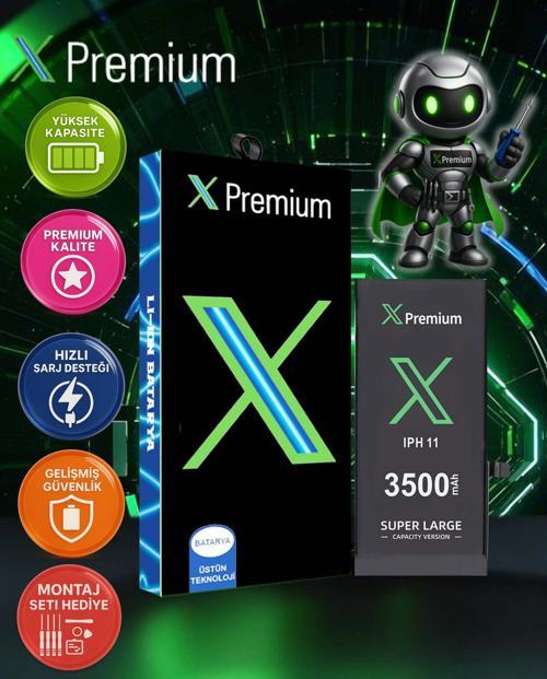 İPhone 11 Batarya Pil Süper Yüksek Kapasiteli Güçlendirilmiş 3500 mAh Xpremium